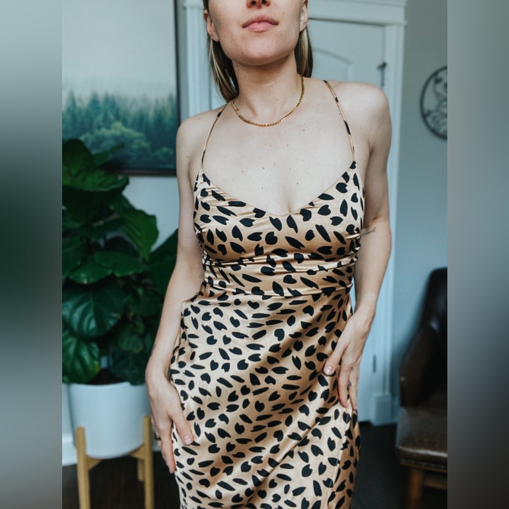 Hello Molly Leopard (ish) Print Midi